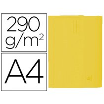Subcarpeta Cartulina Con Bolsa Exacompta Din A4 Amarillo 290 Gr