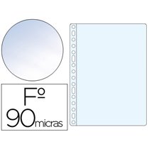 Funda Multitaladro Saro Folio 90 Mc Pvc Cristal Caja De 100 Unidades