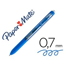 Boligrafo Paper Mate Inkjoy Retractil Gel Pen 0,7Mm Azul Punta De Bola Trazo 0.35Mm