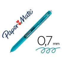 Boligrafo Paper Mate Inkjoy Retractil Gel Pen Trazo 0,7 Mm Verde Azulado
