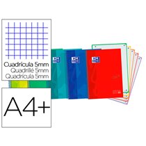 Cuaderno Espiral Oxford Ebook 5 Tapa Extradura Din A4+ 120 H Microperforadas Cuadro 5 Mm Colores Vivos Surtidos