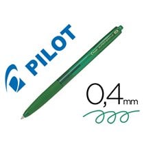 Boligrafo Pilot Super Grip G Verde Retractil Sujecion De Caucho Tinta Base De Aceite