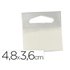 Colgador Con Adhesivo 3M Hang Tab 2180 Rollo 1000 Etiquetas48X36 Mm
