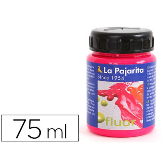 Pintura Acrilica La Pajarita F-04 Magenta Fluorescente 75Ml