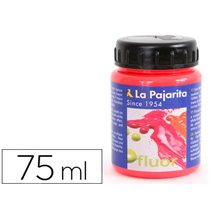 Pintura Acrilica La Pajarita F-03 Rojo Amapola Fluorescente 75Ml