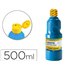 Tempera Liquida Giotto Escolar Lavable 500 Ml Azul Cyan