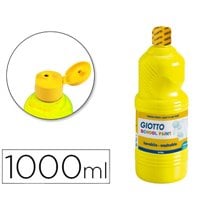 Tempera Liquida Giotto Escolar Lavable 1000 Ml Amarillo