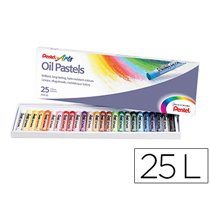 Lapices Pentel Oil Pastel Caja De 25 Colores Surtidos
