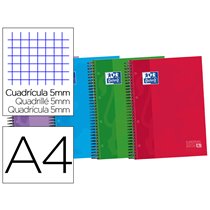 Bloc Espiral Oxford Tapa Extradura Optik Paper Microperdin A4 120 H 50% Hojas Gratis Cuadros 5 Mm Con 3 Separadores