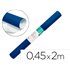 Rollo Adhesivo Liderpapel Unicolor Azul Brillo Rollo De 0,45 X 2 Mt