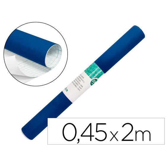 Rollo Adhesivo Liderpapel Unicolor Azul Brillo Rollo De 0,45 X 2 Mt