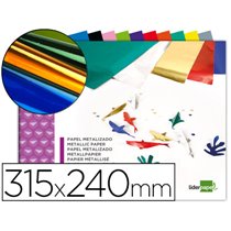 Bloc Trabajos Manuales Liderpapel Papel Metalizado 240X315 Mm 10 Hojas Colores Surtidos