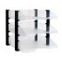 Bandeja Sobremesa Archivo 2000 Plastico Transparente Con Elevadores Negro Conjunto De 3 Bandejas 280X285X350 Mm