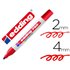Rotulador Edding Punta Fibra 750 Rojo Punta Redonda 2-4 Mm