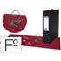 Archivador De Palanca Pardo Folio Plastico 2 Anillas De 70 Mm Color Negro
