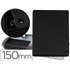 Carpeta Proyectos Pardo Folio Lomo 150 Mm Carton Forrado Negro Con Broche