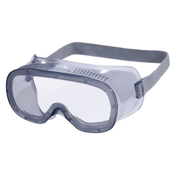 Gafas De Proteccion Deltaplus Panoramicas Montura Flexible De Pvc Ventilacion Directa Talla Ajustable Color Gris
