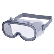 Gafas De Proteccion Deltaplus Panoramicas Montura Flexible De Pvc Ventilacion Directa Talla Ajustable Color Gris