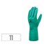 Guantes Deltaplus Tratado En Nitrilo Flocado De Algodon Especial Para Trabajos Con Liquidos Quimicos Talla 11