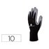 Guantes Deltaplus De Punto Poliester Palma De Nitrilo Especial Para Mecanica Grasas Aceites Negro-Gris Talla 10