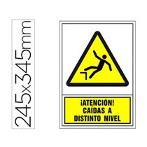 Pictograma Syssa Señal De Advertencia Atencion! Caidas A Distinto Nivel En Pvc 245X345 Mm