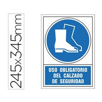Pictograma Syssa Señal De Obligacion Uso Obligatorio Del Calzado De Seguridad En Pvc 245X345 Mm
