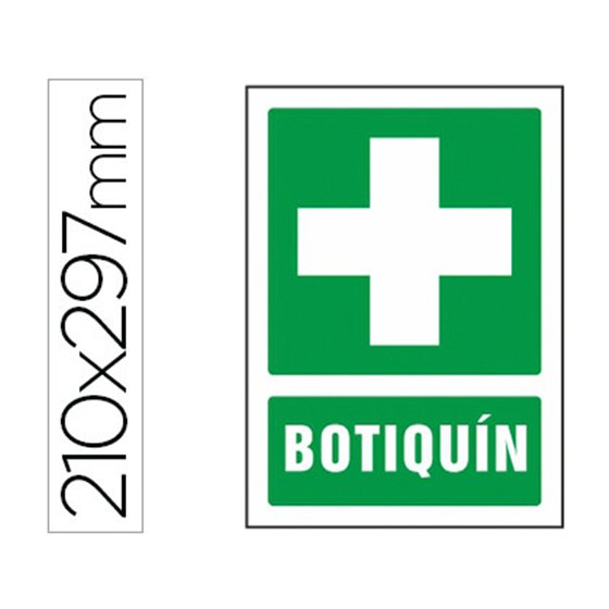 Pictograma Syssa Señal De Botiquin En Pvc 210X297 Mm