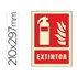 Pictograma Syssa Señal De Extintor En Pvc Fotoluminiscente 210X297 Mm