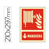 Pictograma Syssa Señal De Manguera En Pvc Fotoluminiscente 210X297 Mm