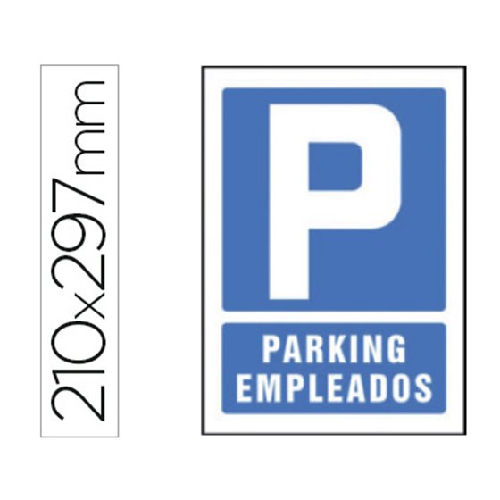 Pictograma Syssa Señal De Parking Empleados En Pvc 210X297 Mm
