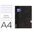 Libreta Escolar Oxford Openflex Tapa Flexible Optik Paper 48 Hojas Din A4 Rayado Horizontal Color Negro
