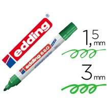 Rotulador Edding Para Pizarra Blanca 660 Color Verde Punta Redonda 1,5-3 Mm