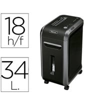 Destructora De Documentos Fellowes 99Ci Capacidad De Corte 18 Hojas Destruye Grapas Clips Tarjetas Y Cd