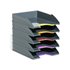 Bandeja Sobremesa Durable Plastico Reciclado Blue Angel Gris 255X55X330 Mm Pack De 5 Unidades