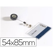 Identificador Con Cordon Extensible Durable Uso Vertical/Horizontal 54X85 Mm