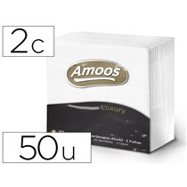 Servilleta Celulosa Amoos Luxury 40X40 Cm 2 Capas Paquete De 50 Unidades