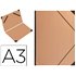 Carpeta Planos Clairefontaine Din A3 Con Gomas Kraft Marron Verjurado
