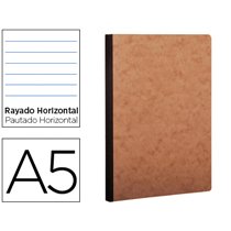Libreta Age-Bag Tapa Cartulina Lomo Cosido Rayado Horizontal 96 Hojas Color Havana 148X210 Mm