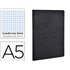 Libreta Age-Bag Tapa Cartulina Lomo Cosido Cuadro 5 Mm 96 Hojas Color Negro 148X210 Mm