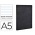 Libreta Age-Bag Tapa Cartulina Lomo Cosido Rayado Horizontal 96 Hojas Color Negro 148X210 Mm