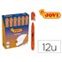 Marcador De Cera Gel Jovi Fluorescente Naranja Caja De 12 Unidades