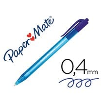 Boligrafo Paper Mate Inkjoy 100 Retractil Punta Media Azul