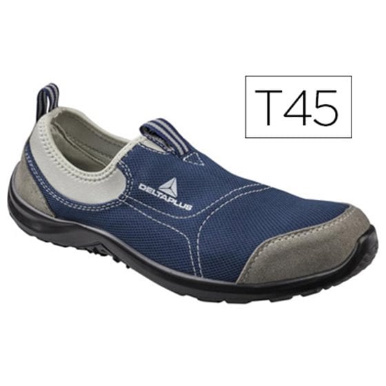Zapatos De Seguridad Deltaplus De Poliester Y Algodon Con Plantilla Y Puntera - Color Azul Marino Talla 45
