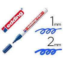 Rotulador Edding Punta Fibra 751 Azul Punta Redonda 1-2 Mm