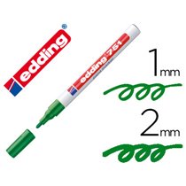 Rotulador Edding Punta Fibra 751 Verde Punta Redonda 1-2 Mm