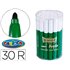 Rotulador Carioca Jumbo Verde Punta Gruesa Bote De 30 Unidades