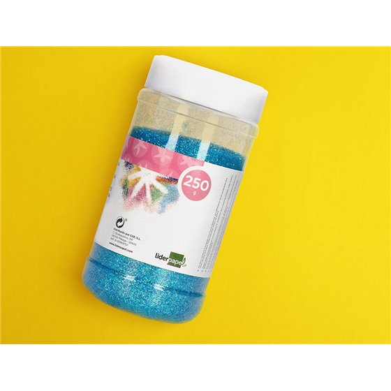 Purpurina Liderpapel Fantasia Colores Metalicos Pasteles Surtidos Bote De 250 Gr