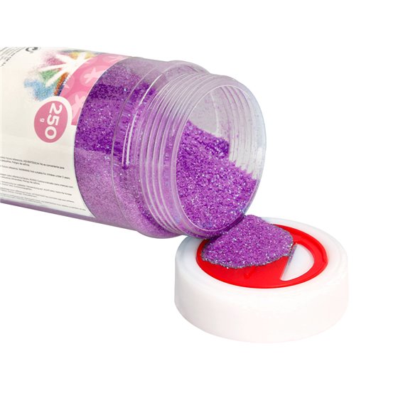 Purpurina Liderpapel Fantasia Color Metalico Violeta Pastel Bote De 250 Gr