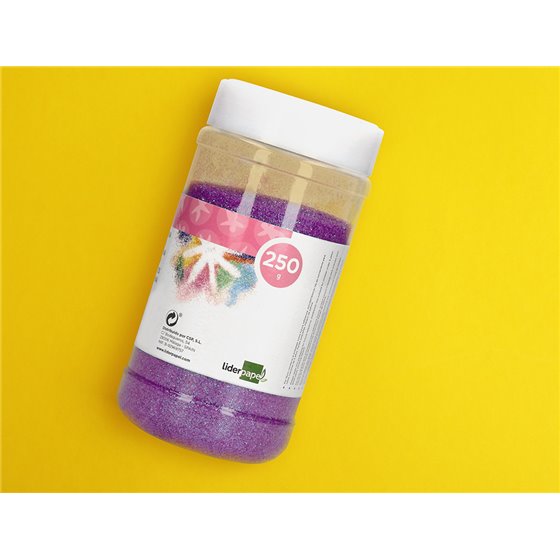 Purpurina Liderpapel Fantasia Color Metalico Violeta Pastel Bote De 250 Gr