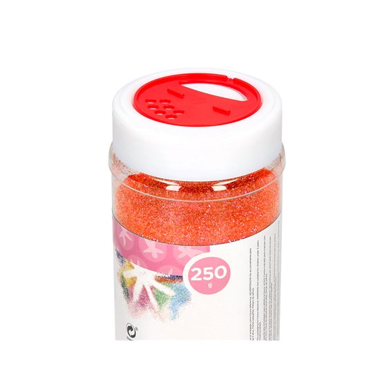 Purpurina Liderpapel Fantasia Color Metalico Naranja Pastel Bote De 250 Gr